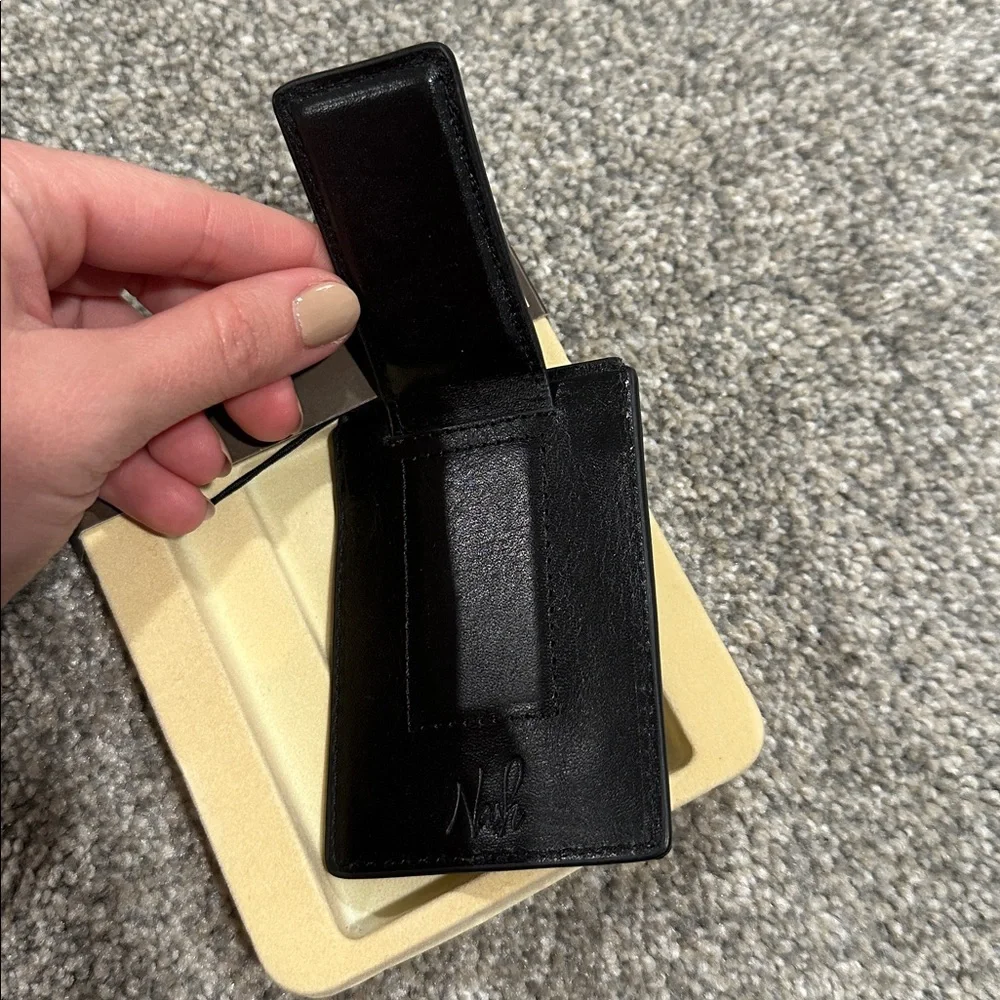 Black Money Clip Card Holder